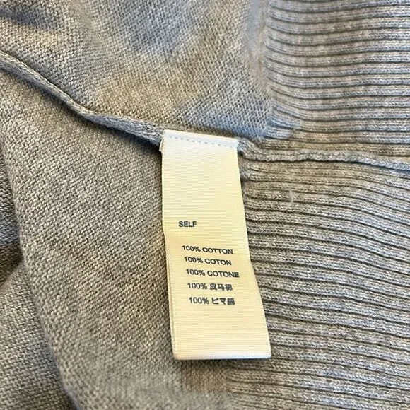 Rebecca Minkoff cotton long sleeve gray “heartbreaker” sweater Size XS EUC - Picture 9 of 10